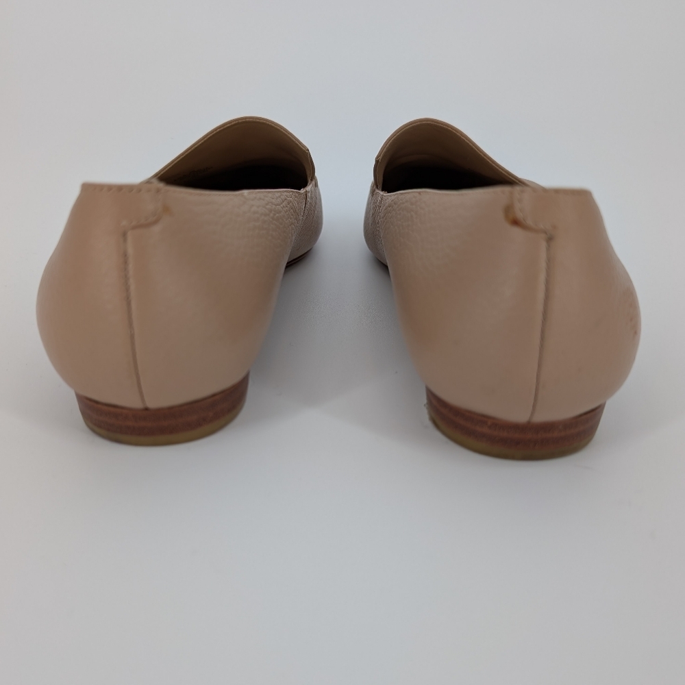 Marc Fisher Genuine Leather Pointed Toe Flats | 9M | Taupe Neutral Beige Cream - Picture 8 of 16